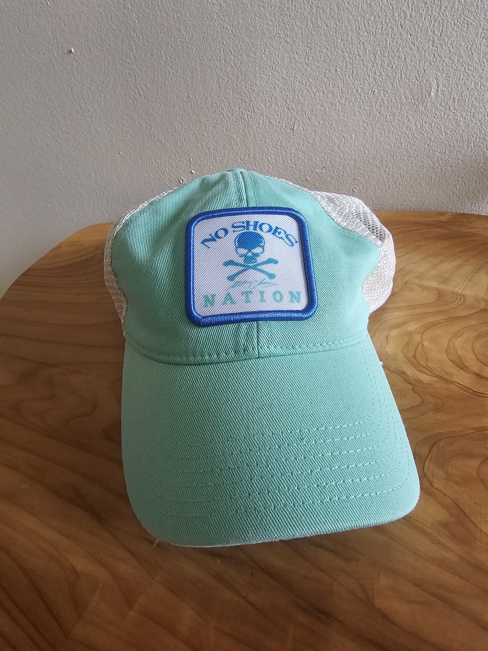 No Shoes Nation Mint & White Trucker Hat - Picture 2 of 5